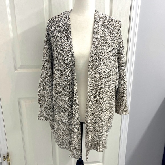 LANE BRYANT | Neutral Tan/Cream Open Front Knit Kimono Cardigan Women’s Sz 22/24 - Picture 1 of 9